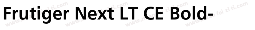 Frutiger Next LT CE Bold字体转换